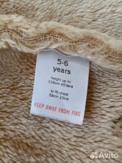 Дубленка детская ladybird 5-6 лет