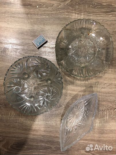 Посуда, ваза, салатник хрусталь, стаканы стекло