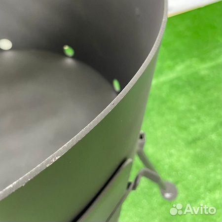 Печка с дымоходом для казана на 10 литров