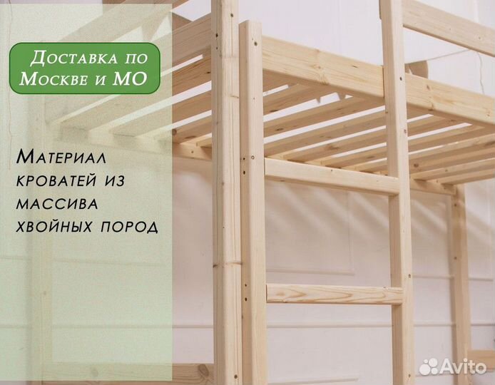 Двухьярусная кровать домик IKEA детская