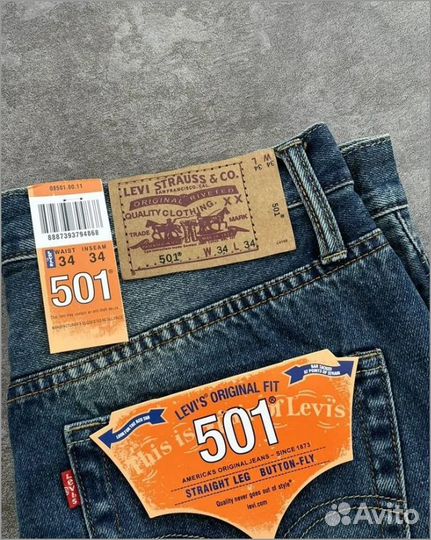 Джинсы Levi's 501 Оригинал США New