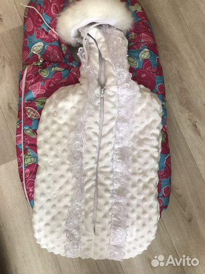 Кокон для новорожденных зимний