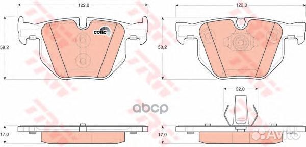 Колодки тормозные BMW E70/F15/E71/F16 задние GD