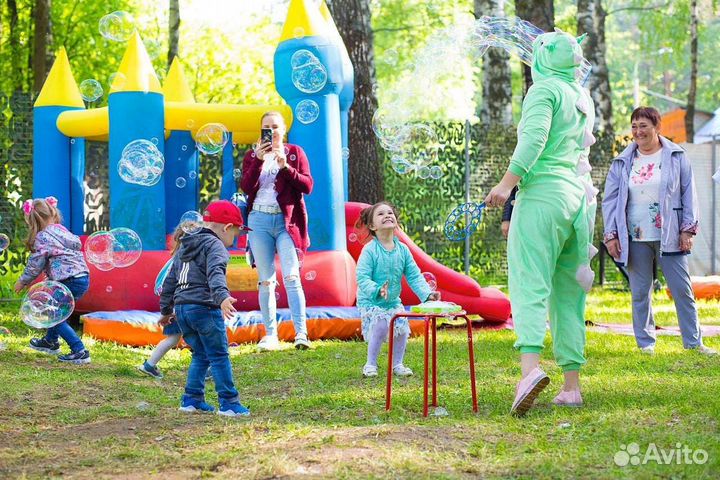 Шоу мыльных пузырей