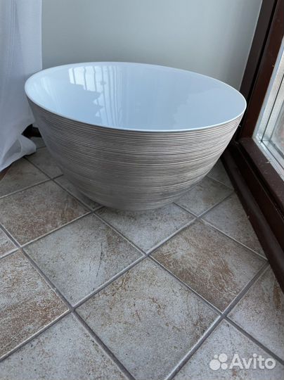 Салатник большой JL Coquet платиновый