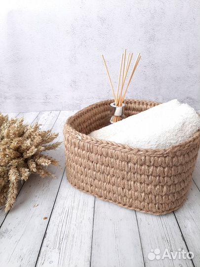 Корзина из джута