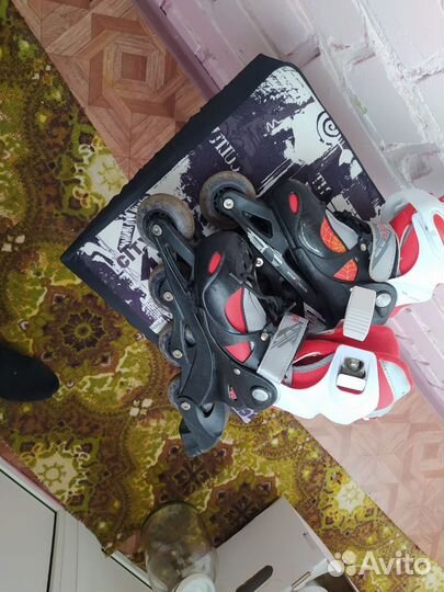 Роликовые коньки детские раздвижные 30-35