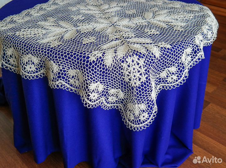 Скатерть льняная новая, ручная работа
