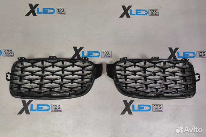 Решетки радиатора BMW F30 F 30 стиль Diamond хром