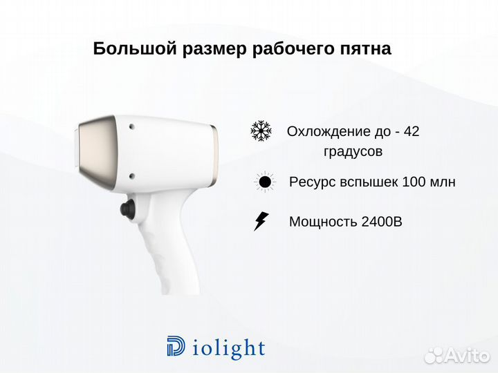 Диодный лазер для эпиляции DioLight Ultra Max 2024