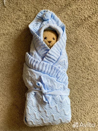 Конверт одеяло на выписку осень зима весна