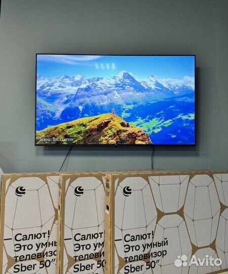 Новый Телевизор 4К Sber 50' 2024г гарантия