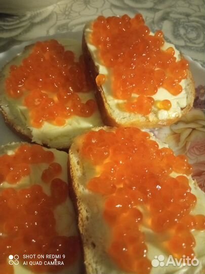 Красная икра кета