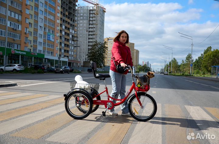 Велосипед трехколесный взрослый для прогулок