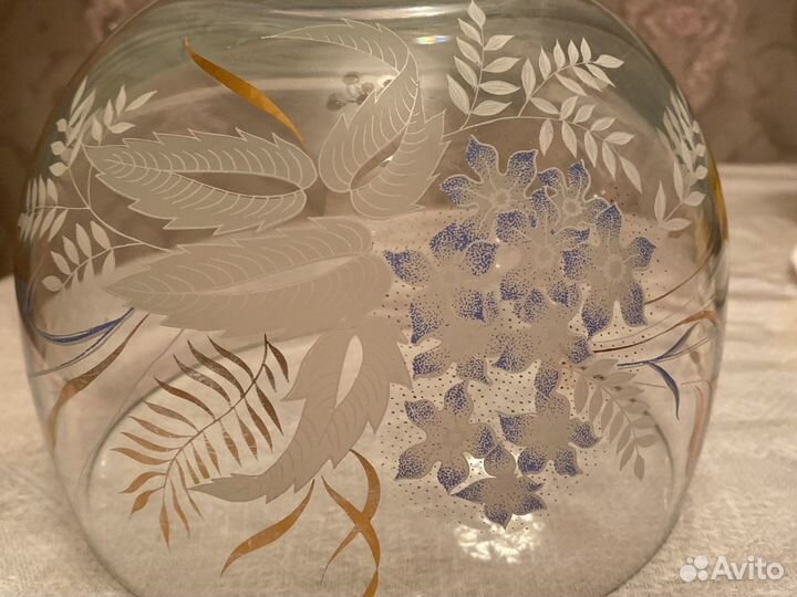 Ваза для фруктов сверху 19 см.,высота15 см