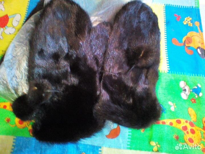 Норковые варежки