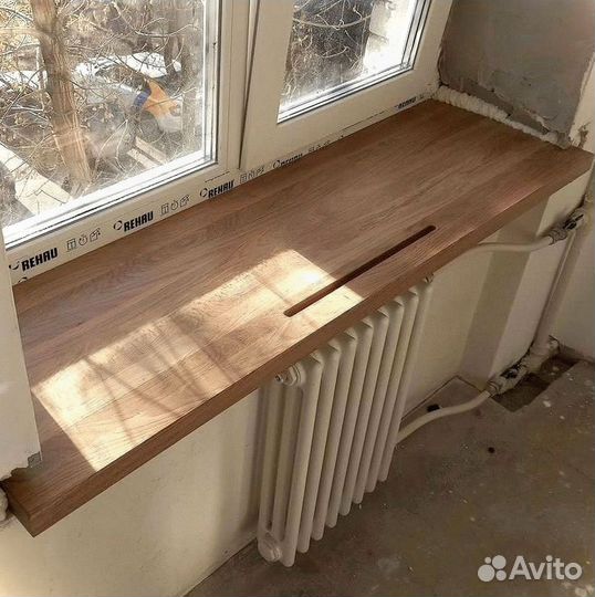 Деревянный подоконник из дуба