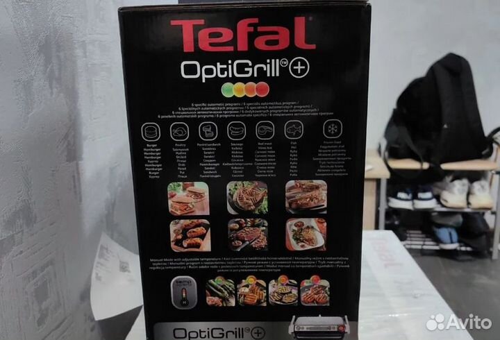 Гриль Tefal optigrill+ GC712D34