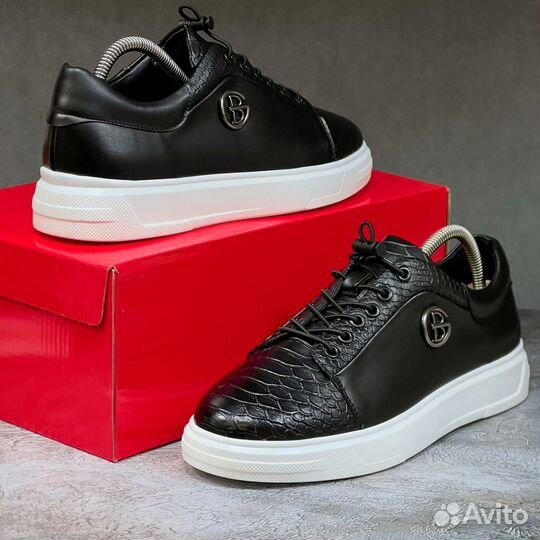 Кеды мужские кожанные