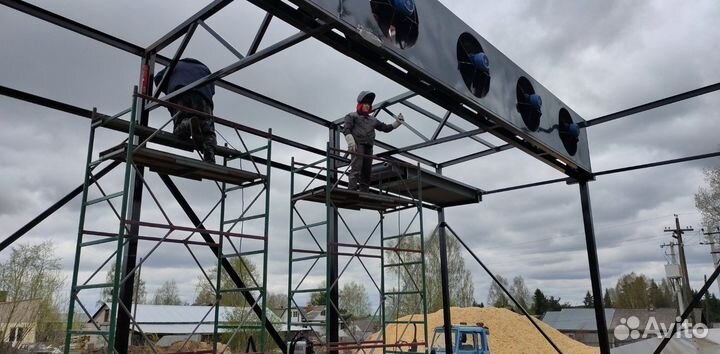 Сушильная камера древесины - 80 куб.м загрузка