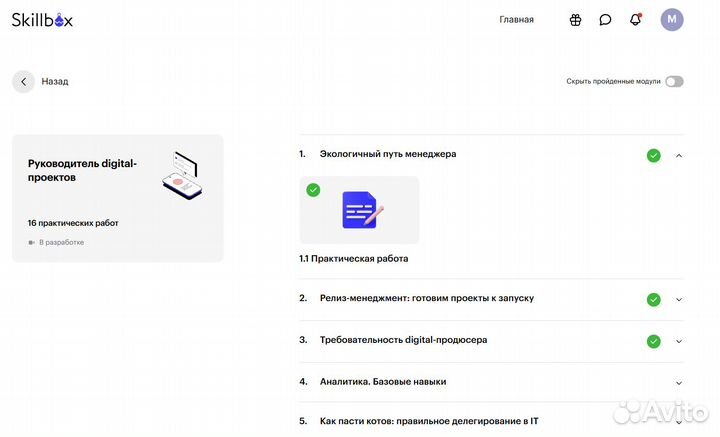 Курсы от Скиллбокс/Skillbox