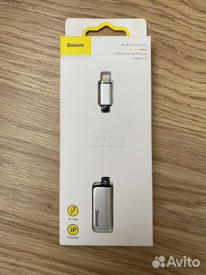 Переходник lightning-2 lightning baseus