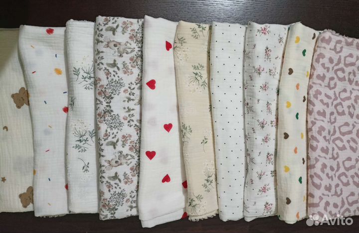 Ткань Муслин двухслойный жатый Китай