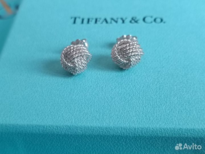 Серьги Tiffany&Co Twist Knot Earrings AG925