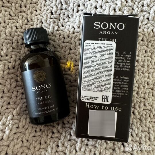 Sono argan oil Масло для волос 30 мл