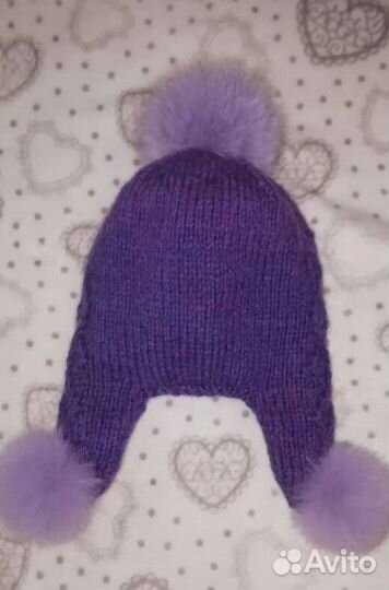 Новая зимняя шапка ушанка натуральный песец