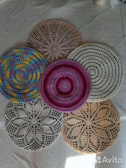 Береты летние вязаные ручная работа