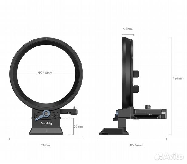 Поворотная площадка SmallRig 4300 для Canon EOS R