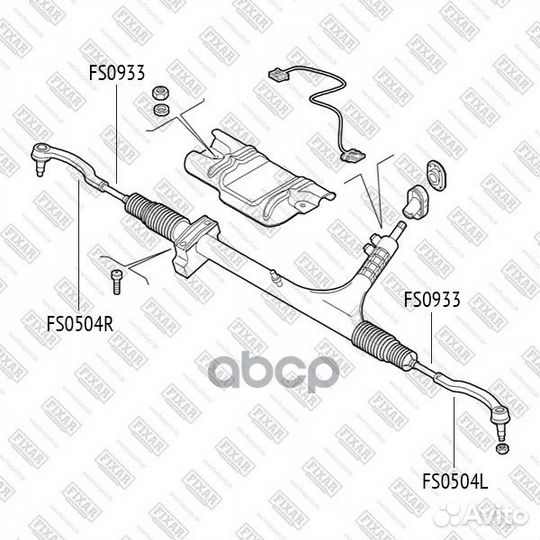 Наконечник рулевой тяги FS0504L fixar