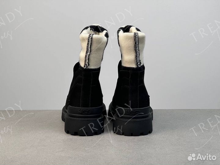 Полусапоги черные замша UGG