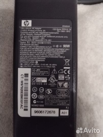 Блок питания для ноутбука HP PPP014L-SA PA-1900