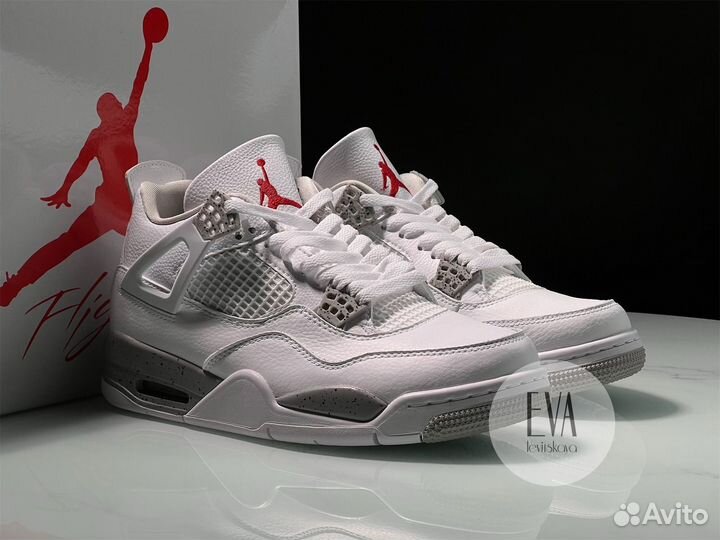 Кроссовки Nike Air Jordan 4 Retro 'White Oreo'