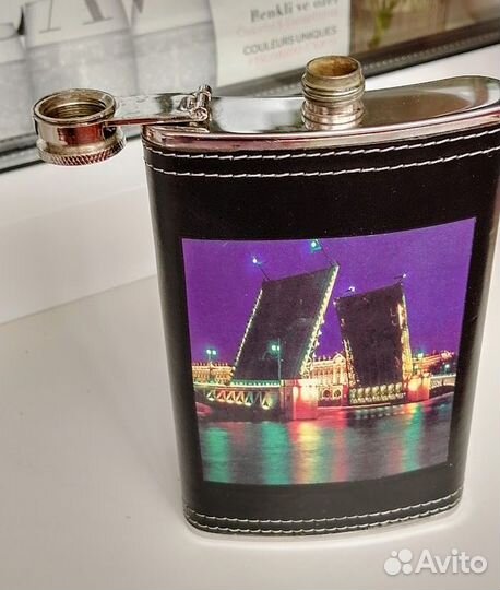 Фляжка подарочная из нержавейки