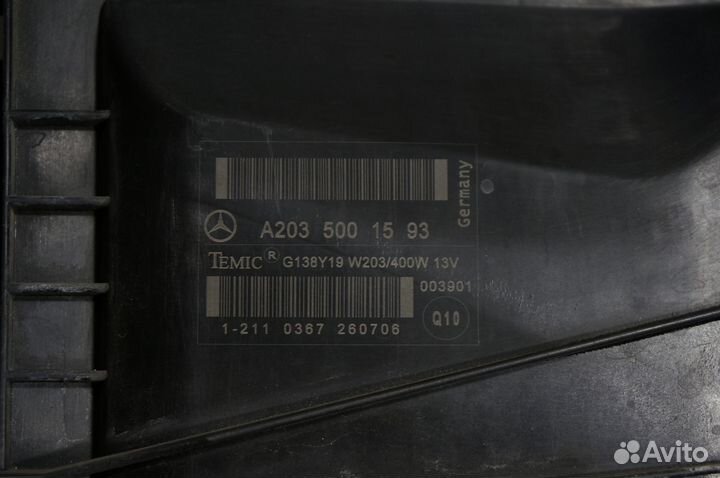 Вентилятор Mercedes W203 w209 m271