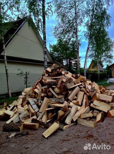 Дрова колотые Береза