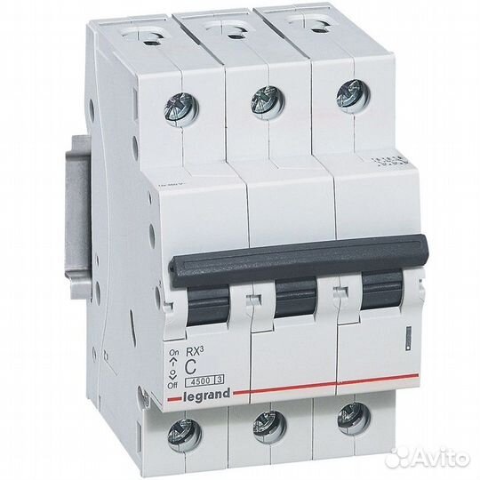 Автоматический выключатель трёхполюсный Legrand RX
