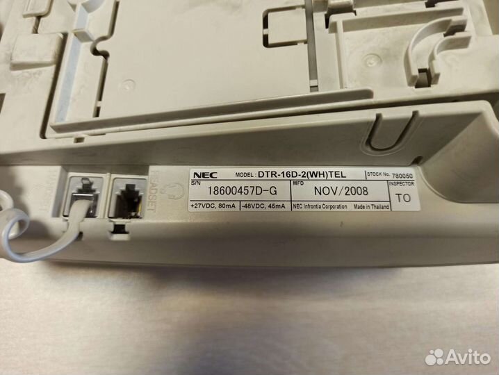 Атс Системный телефон NEC DTR-16D