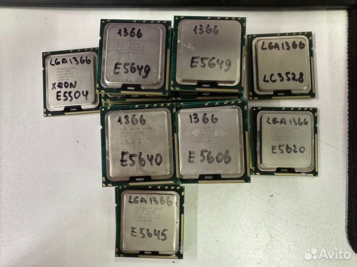 Процессоры 1366 Xeon E5504 E5649 E5640 E5606 и др