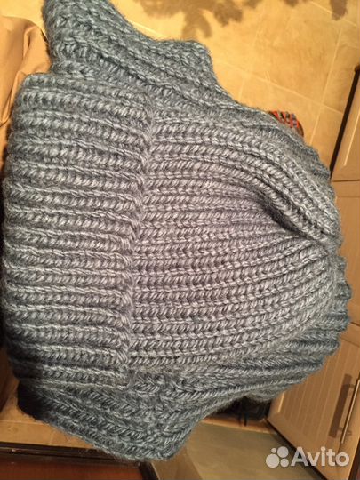 Вязаный набор шапка и снуд