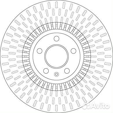 Диск тормозной audi A6/A7 quattro 11- передний вен