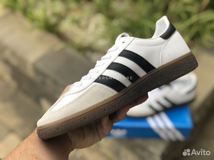 Кроссовки Adidas Handball Spezial White Black Gum