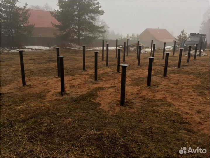 Винтовые сваи для фундамента под ключ