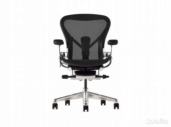 Кресло Herman Miller Aeron размер C/Black, Polishe