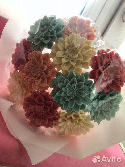 Шоколадный букет хризантем 11шт