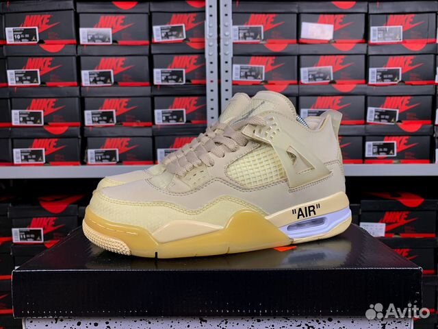 Кроссовки Nike Air Jordan 4 Retro Off-White-Sail