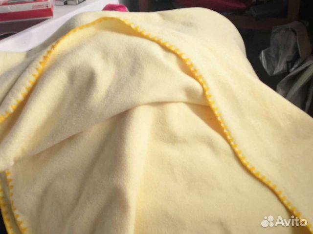 Плед детский жёлтый с мишками